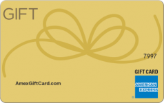 Rose Gold Ribbon Amex Gift Card