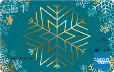 Gold Snowflake Gift Card