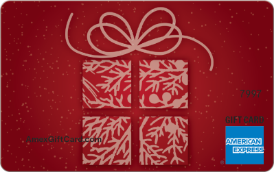 Red Holiday Box Gift Card