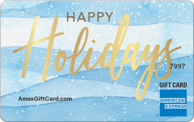 Watercolor Snow Gift Card